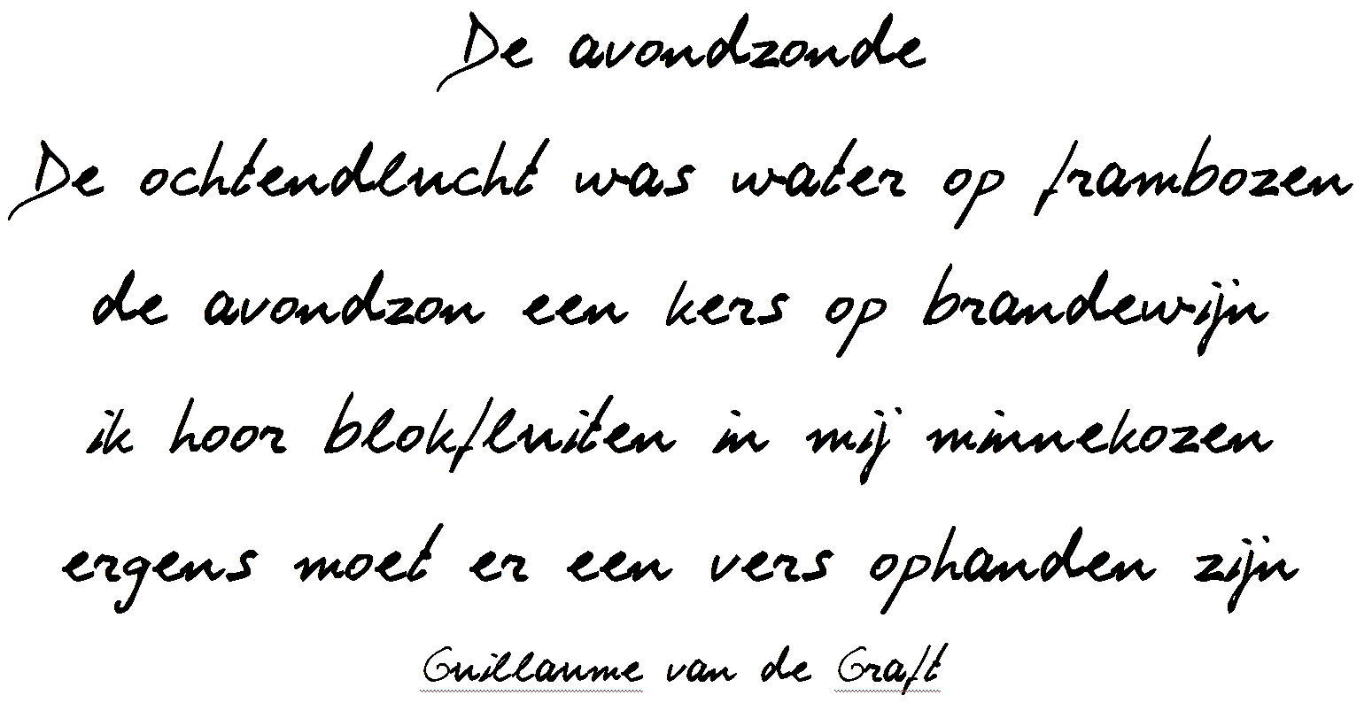 gedicht De Avondzonde Guillaume van de Graft